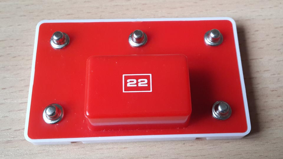 Червоний блок 22 конструуктора Знаток